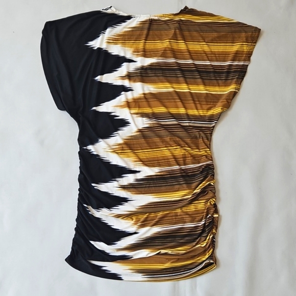 Carmen Marc Valvo Deco Zig Zag Kimono Swim Cover-Up - Picture 10 of 11